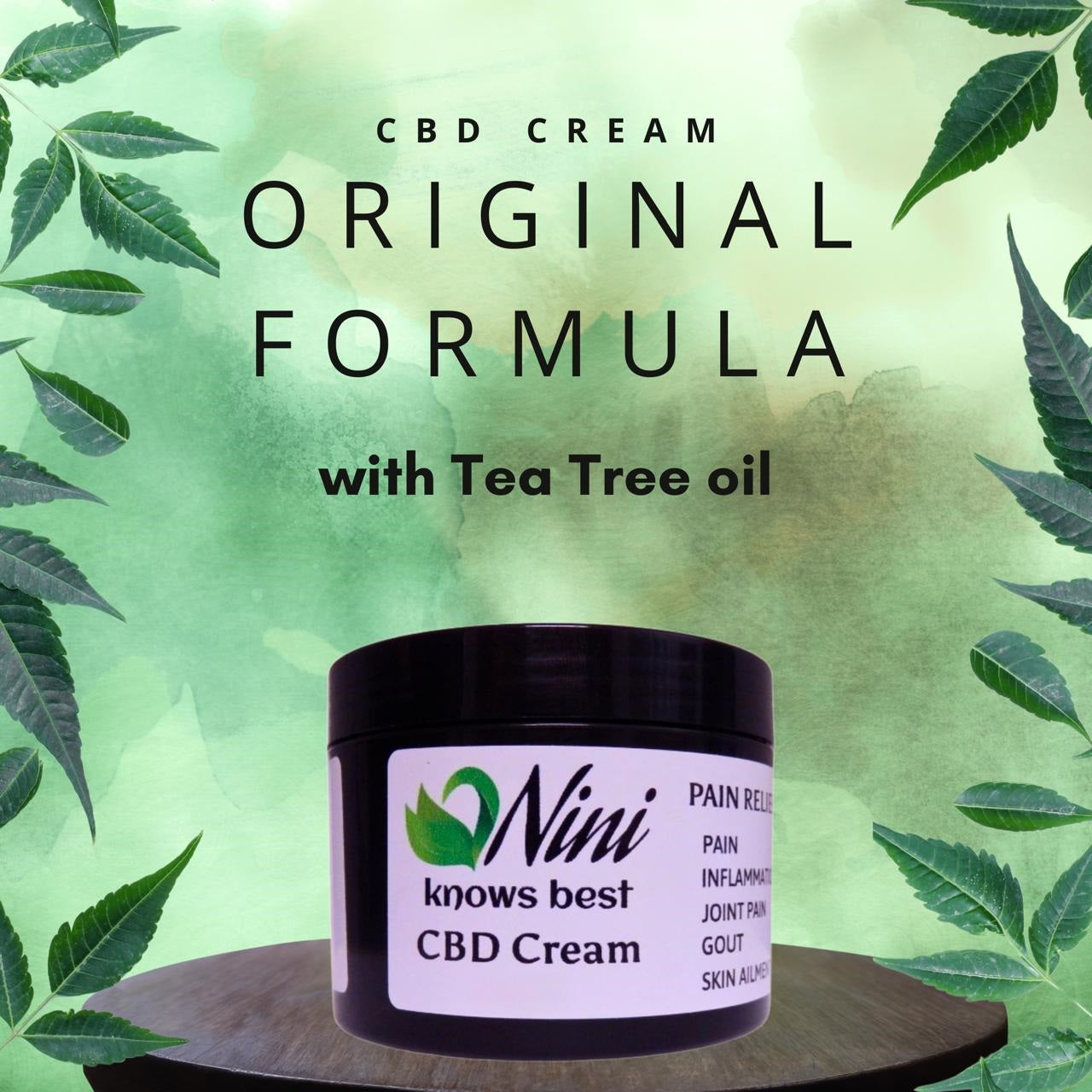 Nini Knows Best CBD Cream – Original Formula (Tea Tree Oil)Nini Knows BestCBD Cream – Original Formula (Tea Tree Oil)