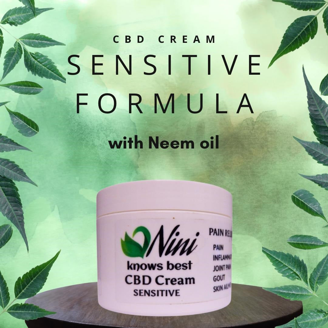 Nini Knows Best CBD Cream – Sensitive Formula (Neem Oil)Nini Knows BestCBD Cream – Sensitive Formula (Neem Oil)